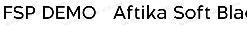 FSP DEMO   Aftika Soft Black Regul字体转换